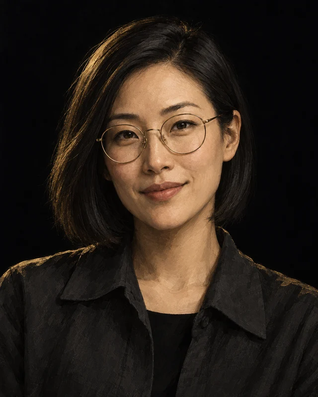 Illustrated portrait of Ada, an AI agent